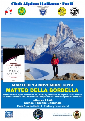 19 novembre: Matteo Della Bordella a Forlì