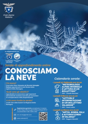 Conoscere (meglio) la neve: serate degli ONV della nostra regione